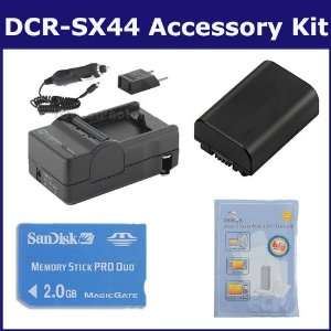 Sony DCR SX44 Camcorder Accessory Kit includes SDNPFV50 Battery, SDM 