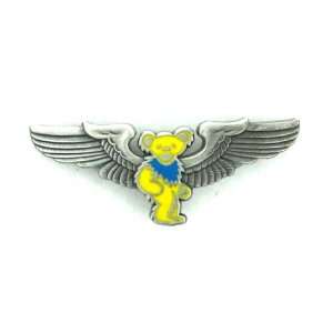   Bear Pilot Pin for Sky high Hippies and Deadheads 