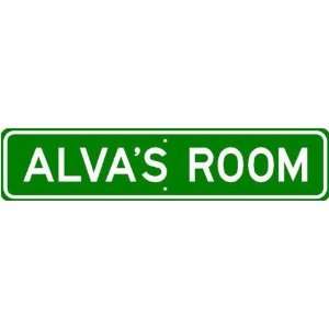 ALVA ROOM SIGN   Personalized Gift Boy or Girl, Aluminum  