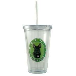 Scottish Terrier Insulated Acrylic Tumbler with Lid and Straw  