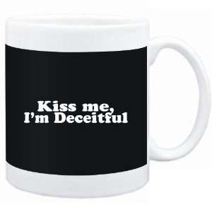 Mug Black  Kiss me, Im deceitful  Adjetives  Sports 