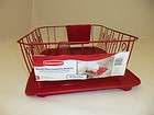 RUBBERMAID SINK LARGE DISH DRAINER 6032 & TRAY MAT BOAR