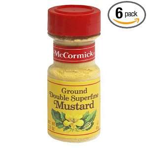 Schilling Mccormick Ground Mustard, .85 Ounce (Pack of 6)  