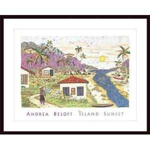   Sunset   Artist Andrea Beloff  Poster Size 27 X 36