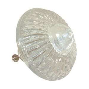  Queen Anne Crystal Glass Knobs   Set of 2
