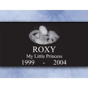  Pet Granite Marker   Small (16 x 8 x 4) Design 1