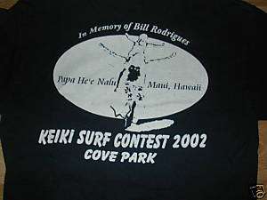 Papa Hee Nalu Keiki Surf 2002 Hawaiian Event Tshirt S  