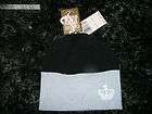 NWT JUICY COUTURE Royal BLACK hat beanie with crest $55. retail  