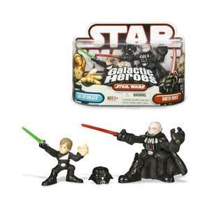   Heroes Figure   Luke Skywalker 2 & Darth Vader 3 Toys & Games