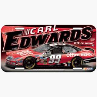  Nascar Carl Edwards #99 High Definition License Plate 