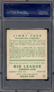 1933 Goudey 154 Jimmy Foxx DECENT CENTERING PSA 4 VG/EX  
