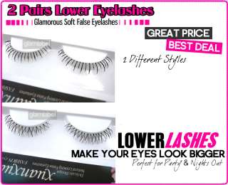 pairs of false lower eyelashes They are very easy to use and can be 