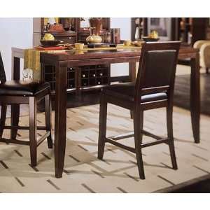   Tribecca Square Gathering Table in Brown Finish Furniture & Decor