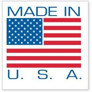  Made in USA Coated Paper Label, 1 x 1
