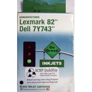  Remanufactured Dell 7Y743 Series 2 High Yield Black Inkjet Cartridge 