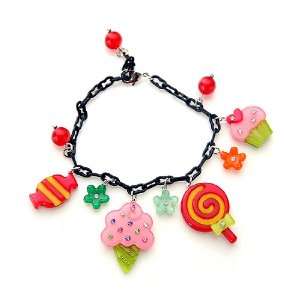  [Aznavour] Lovely & Cute Sweet Snack Bracelet / Black 