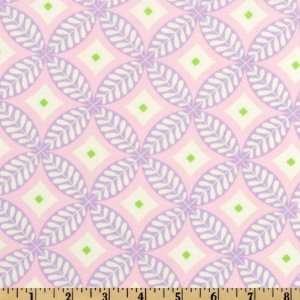 44 Wide McKenzie Circles Lavender Fabric By The Yard 