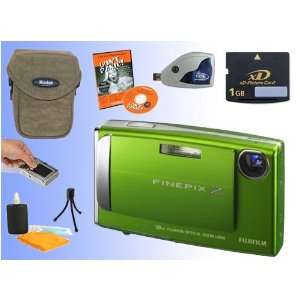  Fuji Finepix Z10FD (Wasabi Green) Digital Camera Kit 1GB 