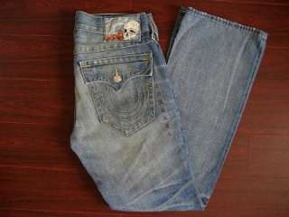 True Religion Jeans Mens BILLY PREMIUM VINTAGE 32 Distressed Boot Cut 