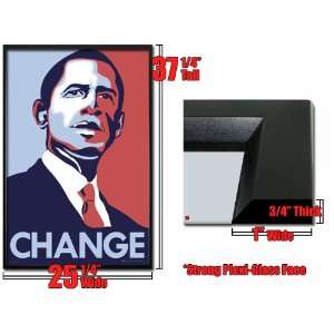  Framed Barack Obama Change Poster Fr33342