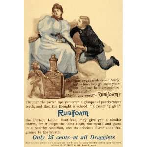  1896 Ad E W Hoyt & Co. Rubifoam Liquid Dentifrice breath 