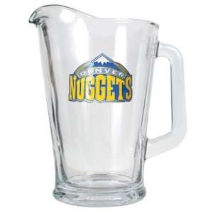  Denver Nuggets 60oz Glass Pitcher   Primary Logo Sports 