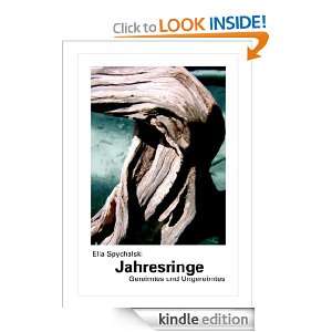 Jahresringe Gereimtes und Ungereimtes (German Edition) Ella 