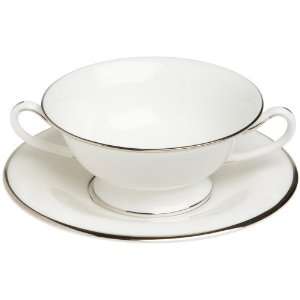 Royal Worcester Monaco Cream Soup Cup 6 ounce and Saucer 7 inch 