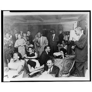  NAACP members,social gathering,Roy Wilkins on the right 