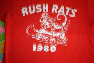 RUSH RATS 1980 VINTAGE T SHIRT PUNK ROCK ROCK N ROLL TE  