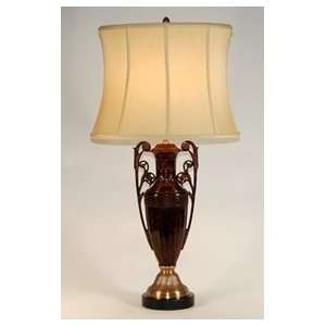  Dessau Home Neoclassic Bronzed Metal Handled Table Lamp 