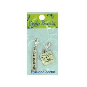about me & diva fashion charms   Case of 24 