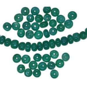  Emerald Smooth Rondelle Beads Genuine Tiny Small 3mm 3.5mm 