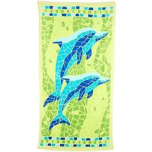  Tropix Dolphin Mosaic Beach Towel