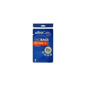    Ultra Care VacBags Dirt Devel U Upright 3 Pack