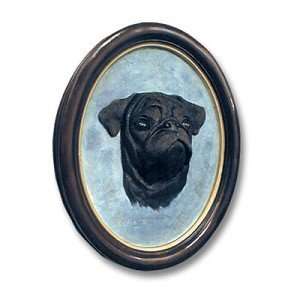  Black Pug Sculptured 3D Dog Portrait