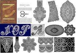 Point Lace Book Victorian Beetons Design Patterns 1870  
