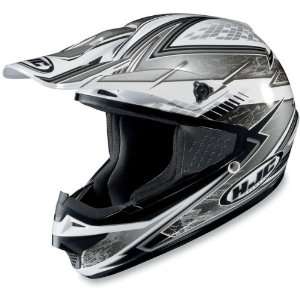  HJC Silver/White CS MX Blizzard Helmet XXLarge Automotive
