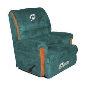 Miami Dolphins Big Daddy Series Team Logo Recliner Lounge Chair 