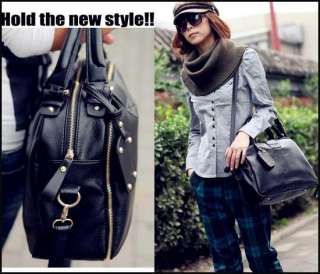 A5591 new Korean black womens bag shoulder bag hobo handbag tote bag 