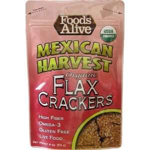 pack Mexican Harvest Organic Flax Crackers  Grocery 