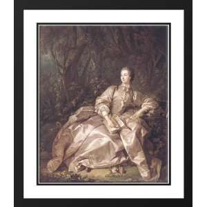  Boucher, Francois 20x23 Framed and Double Matted Madame de 