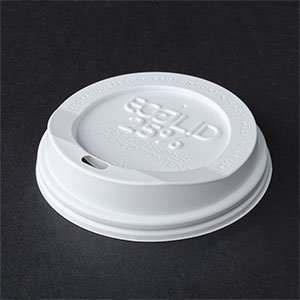   oz. Eco Products Recycled Content Hot Paper Cup Lid   White 1000 / CS