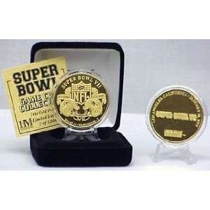   Miami Dolphins 24kt Gold Super Bowl VII Flip Coin