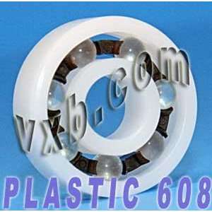 Plastic Bearing POM 608 Glass Balls 8x22x7 Miniature Ball Bearings 
