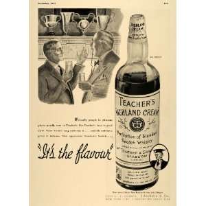  1937 Ad Teachers Highland Cream Scotch Whisky   Original 