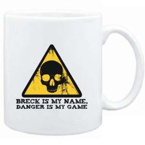  Mug White  Breck is my name, danger is my game  Male 