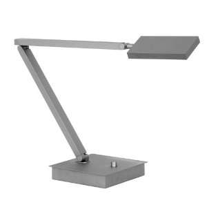 Mondoluz 10036 RP Raw Platinum Recto 3 Diode LED Table Lamp from the 