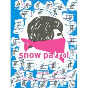  Snow Patrol Poster Handbill stubbs Bryan Keplesky