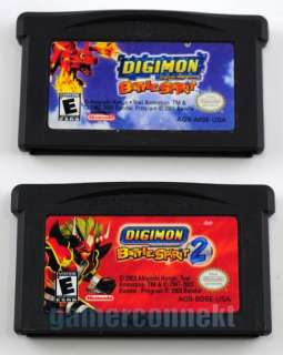 Digimon Battle Spirit 1 & 2 GBA Used Cart Only HTF Rare  
